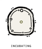 incubating artwork card