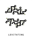 levitating artwork card