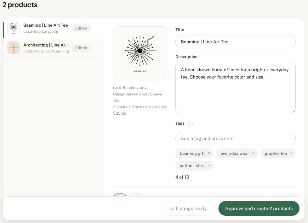 Productify screenshot 1